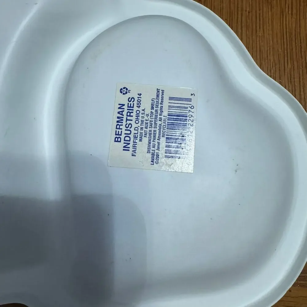 Berman Industries Vintage Halloween Skeleton Plastic Snack Tray Pumpkins Party